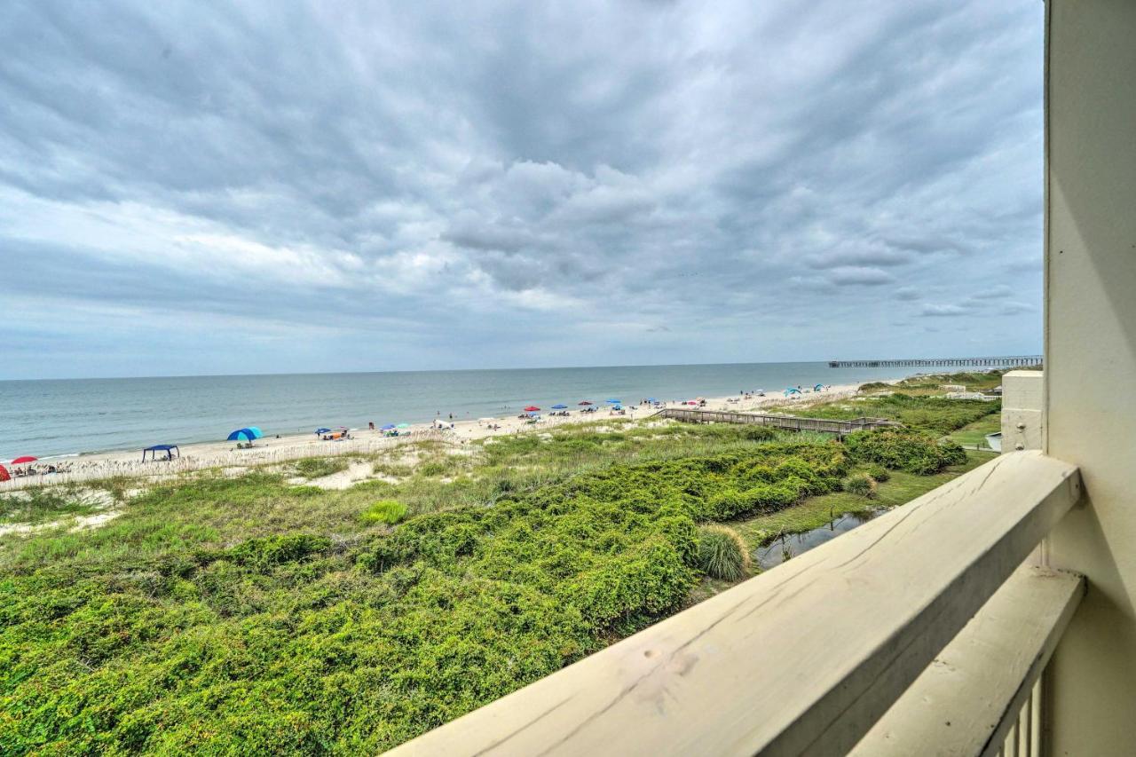 Beachfront Condo With Unobstructed Ocean Views! 橡树岛 外观 照片